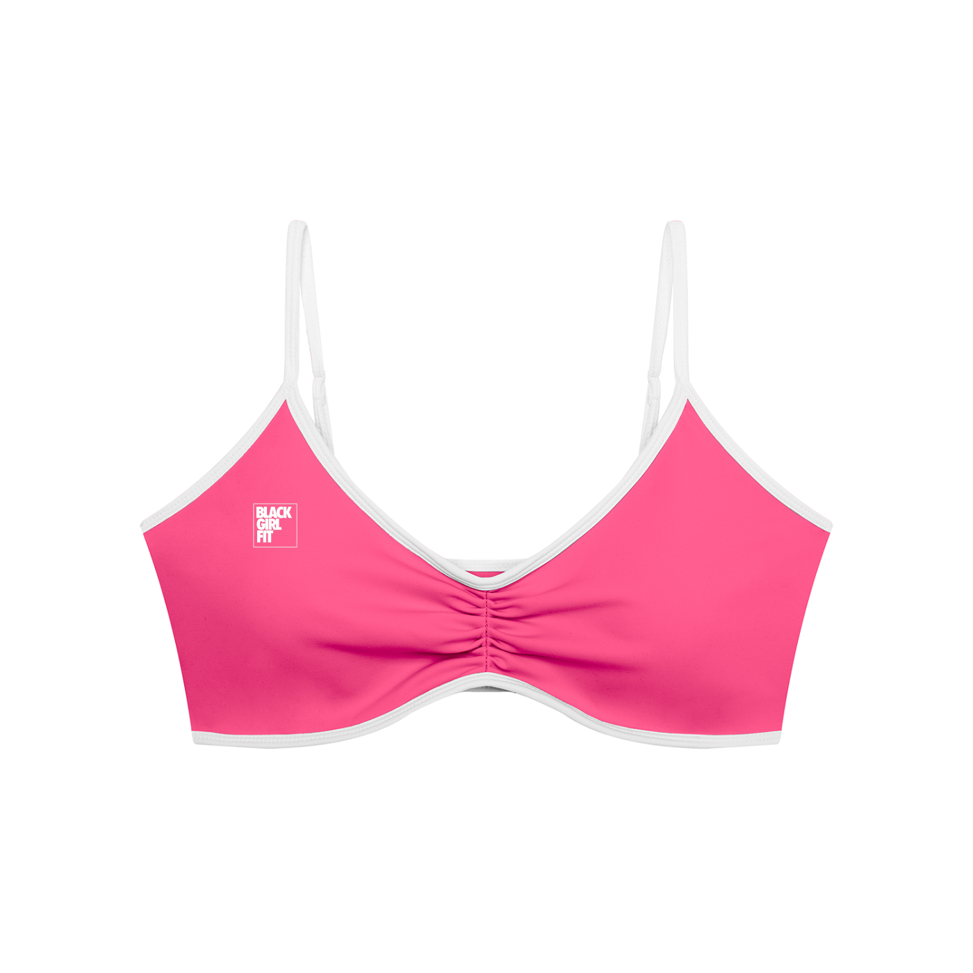 Women's Color Block Ruched V-Neck Sports Bra