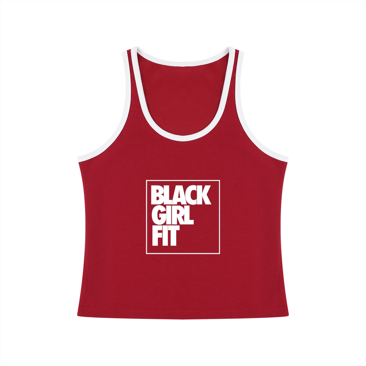 Women's Color Block Cropped Tank Top