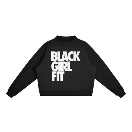 Essential Fleece Mock-Neck Crew Sweatshirt