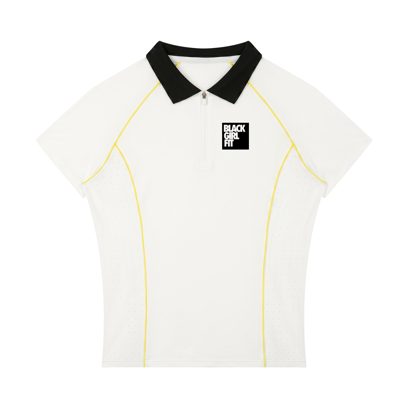 Women’s Slim Fit Quarter-Zip Polo Shirt