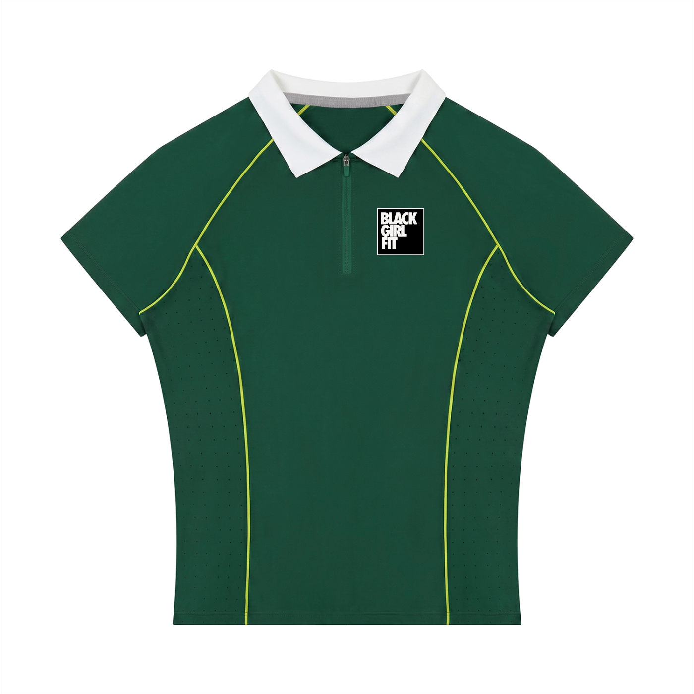 Women’s Slim Fit Quarter-Zip Polo Shirt