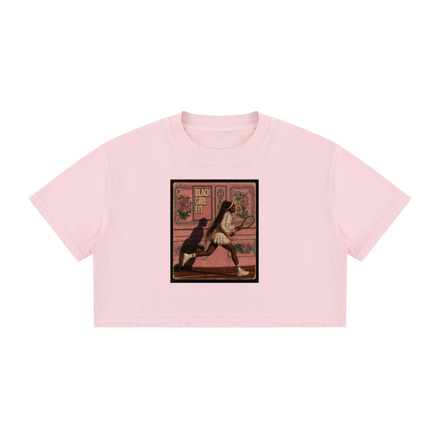 Women's Mineral Wash Cotton Crop T-Shirt