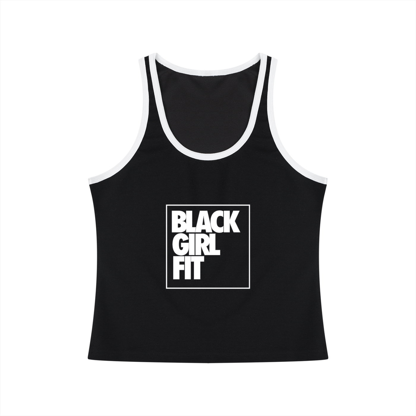 Women's Color Block Cropped Tank Top