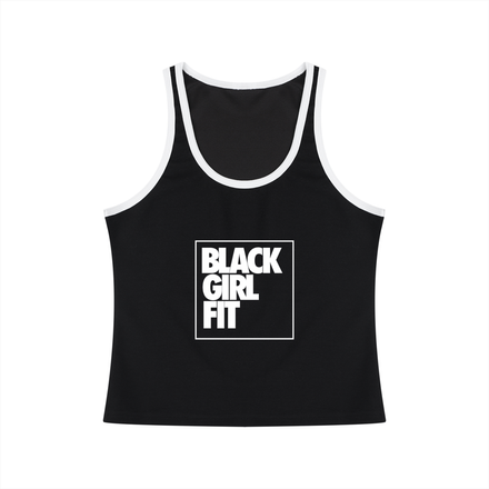 Women's Color Block Cropped Tank Top