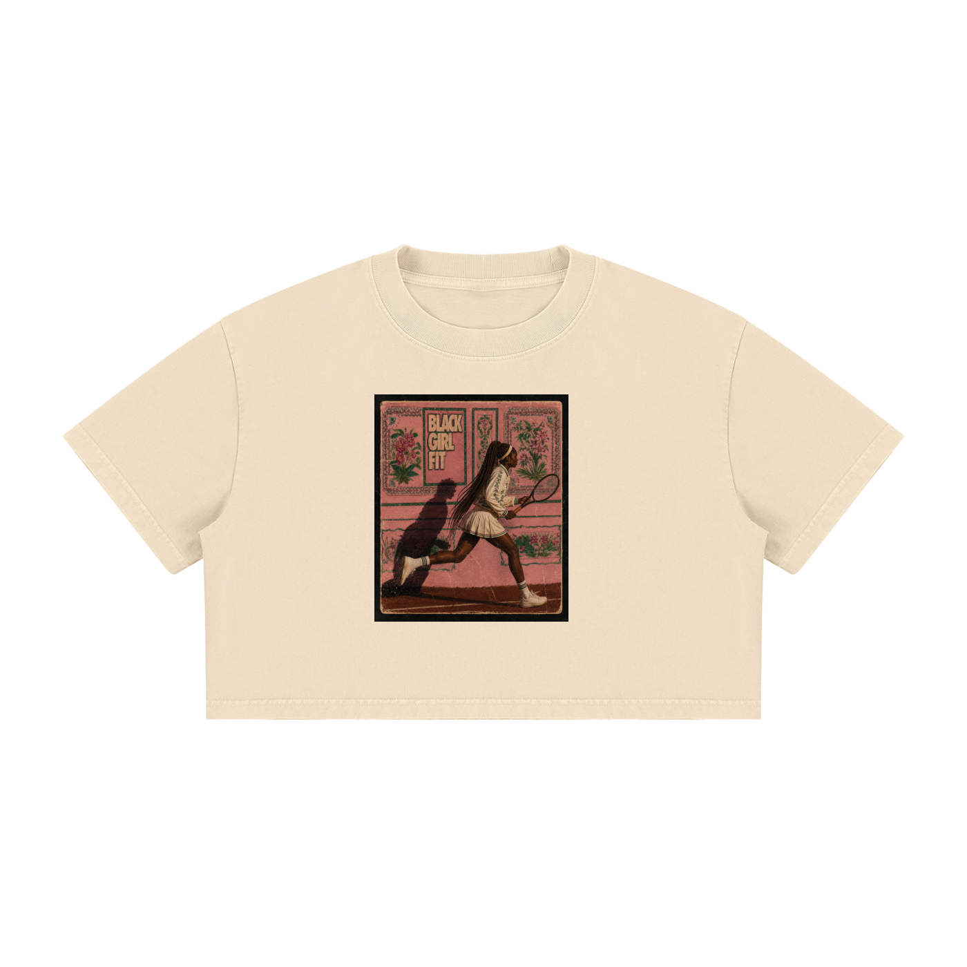 Women's Mineral Wash Cotton Crop T-Shirt