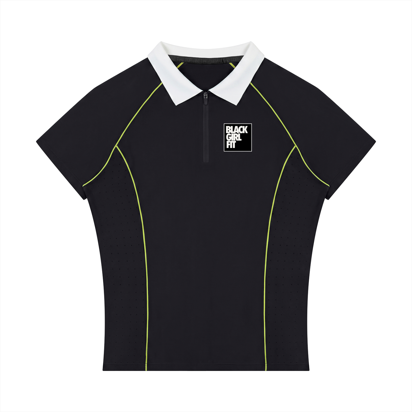 Women’s Slim Fit Quarter-Zip Polo Shirt